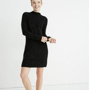 Madewell Donegal Northfield Mockneck Sweater Dress in Coziest Yarn - Size Large
